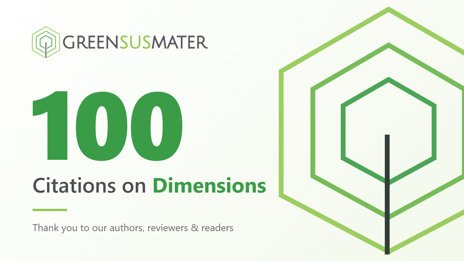 Greensusmater Reaches 100 Citations on Dimensions